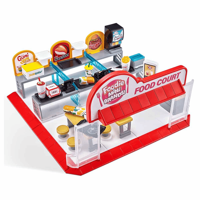 5 Surprise Foodie Brands Mini Food Court Playset de ZURU, co