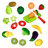 : Cesta de frutas y verduras, juego de simulación, juego edu