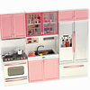 Juego de cocina para muñecas, mini juguete moderno, muebles