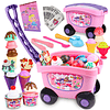 - Carrito de helados para niños, 48 ​​piezas, juego de simul