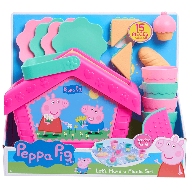 Peppa Pig Vamos a tener un juego de picnic, juguete de viaje