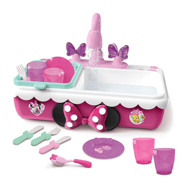 Minnie's Happy Helpers Magic Sink Set, juego de simulación,