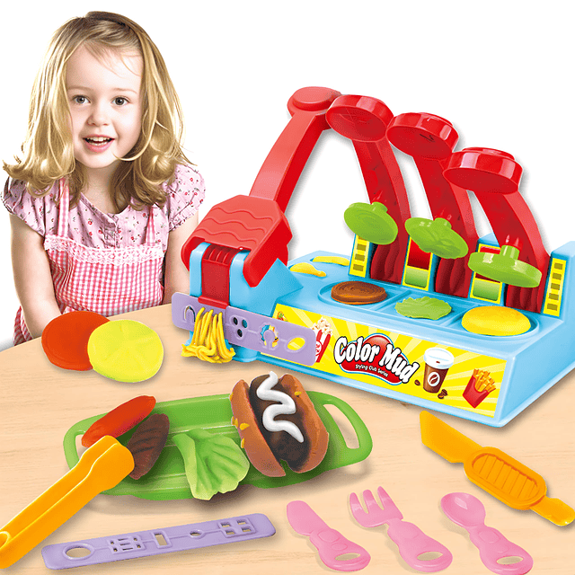 Play Color Dough para niños de 4 a 8 años, 25 piezas Play Ki