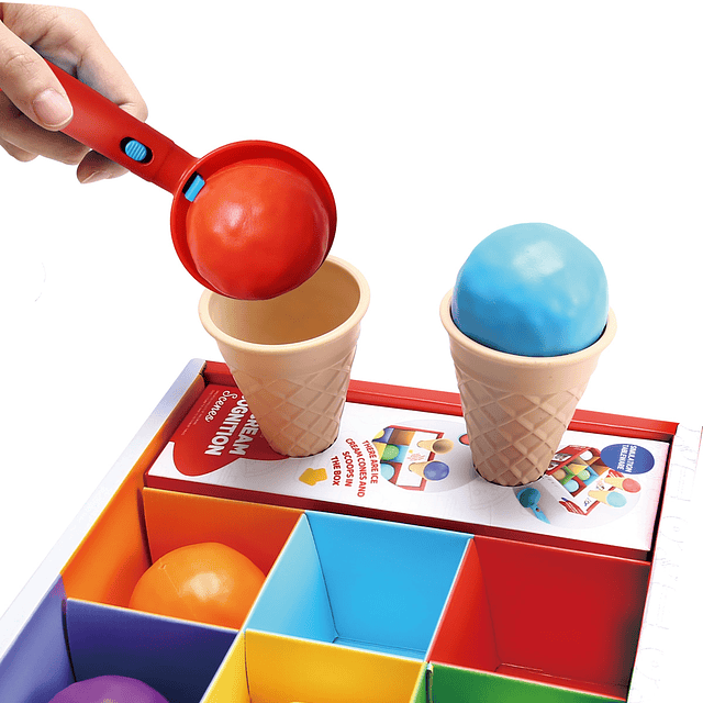 Juguete de helado (9 piezas) - Juguetes de juego de simulaci