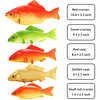 Paquete de 5 modelos de peces artificiales, juego de peces f