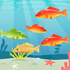 Paquete de 5 modelos de peces artificiales, juego de peces f