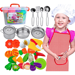 Juego de accesorios de cocina para niños pequeños – Incluye