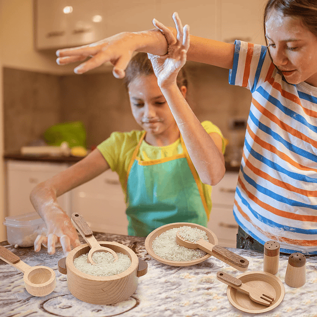 Juguetes de madera, accesorios de cocina, juguetes Montessor