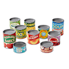 G r o c e r y Cans: Juego de comida de juego con 1 mini bloc