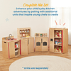 Play Armario de almacenamiento de cocina, juego de madera, n