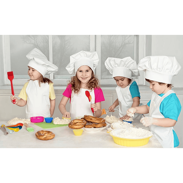 Juego de cocina para niños, utensilios para hornear reales c