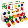 Montessori Toys Juego de Caja de clasificación de Formas de