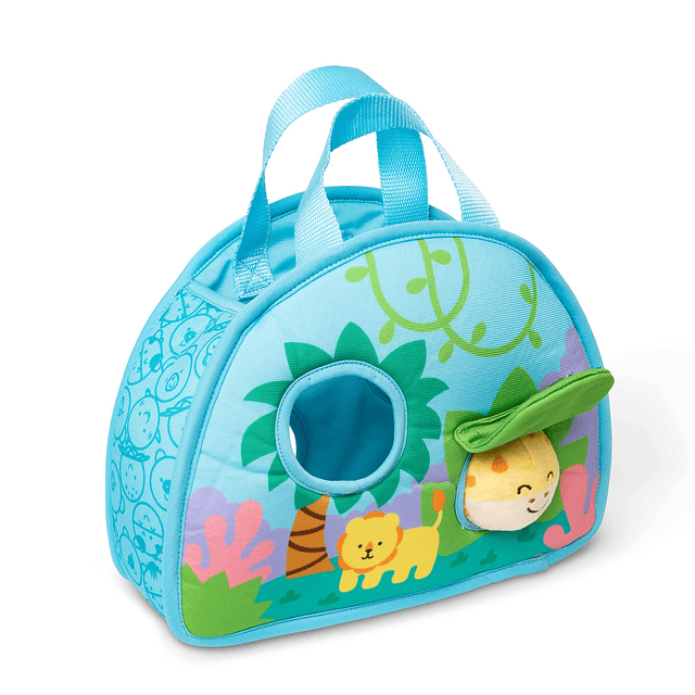 Bolso para llevar enrollable con jirafa, juguete para bebés