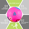 Balón de fútbol Blossom (4, rosa/azul)