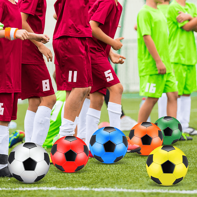 12 Piezas Balón de Fútbol a Granel con Operación de Bomba Na