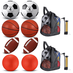 Juego de 8 pelotas deportivas para niños y adolescentes, inc