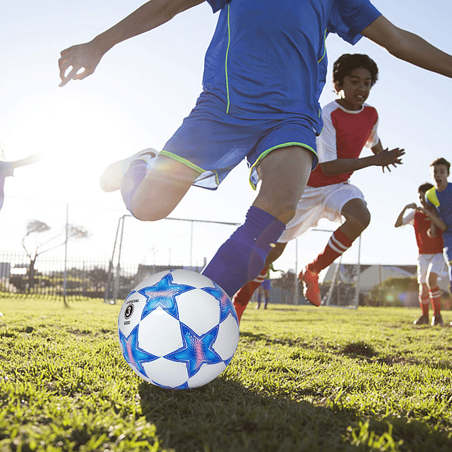 Balón de Fútbol Tamaño 3 para Niños, Pelota de Juguete con P