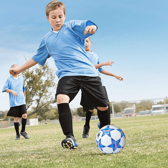 Balón de Fútbol Tamaño 3 para Niños, Pelota de Juguete con P