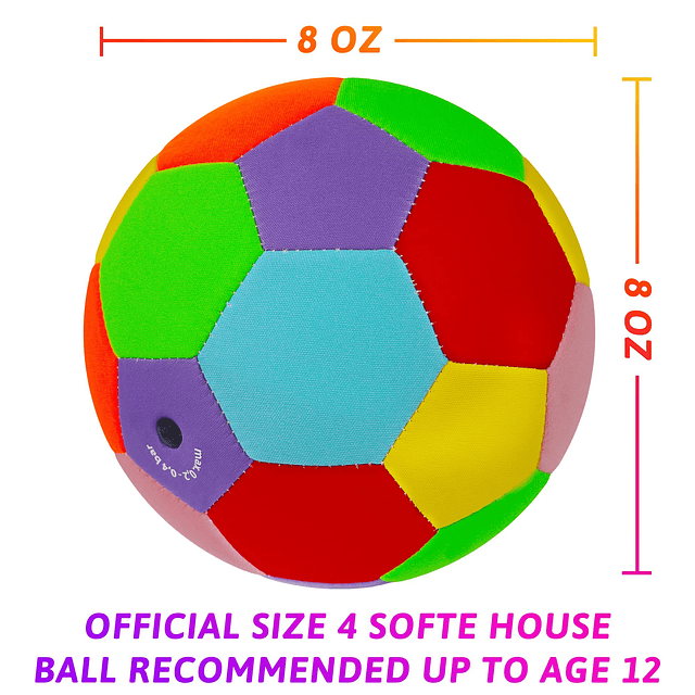 Pelota de casa tamaño 4 – Pelota de fútbol suave para interi