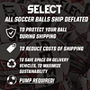 SELECT USL Brillant Replica v24 Balón de fútbol, ​​blanco/az