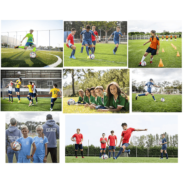 Juego de pelotas de fútbol deportivas con bomba y bolsa de r