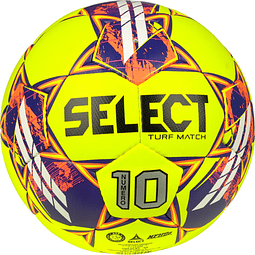 Balón de fútbol Numero 10 Match Turf, amarillo V23, tamaño 5