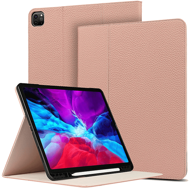 Funda para iPad Pro 12.9 con portalápices, lujosa piel de va