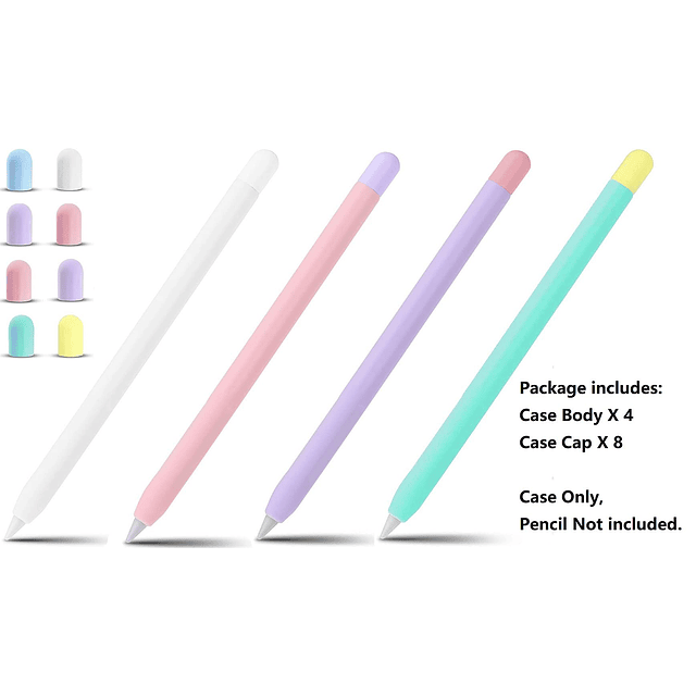 Paquete de 4 fundas para iPencil 1, soporte de silicona comp