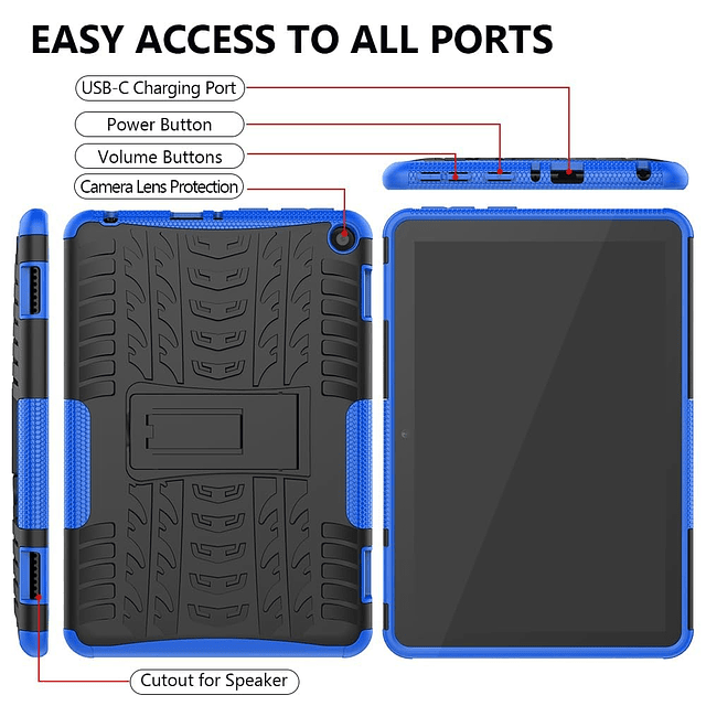 Estuche para niños de grado militar, resistente, de doble ca