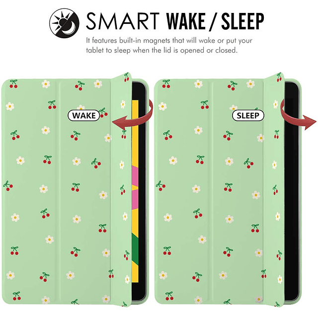 Cute Flowers Pad Funda para iPad Mini 4/5 Funda Verde Precio