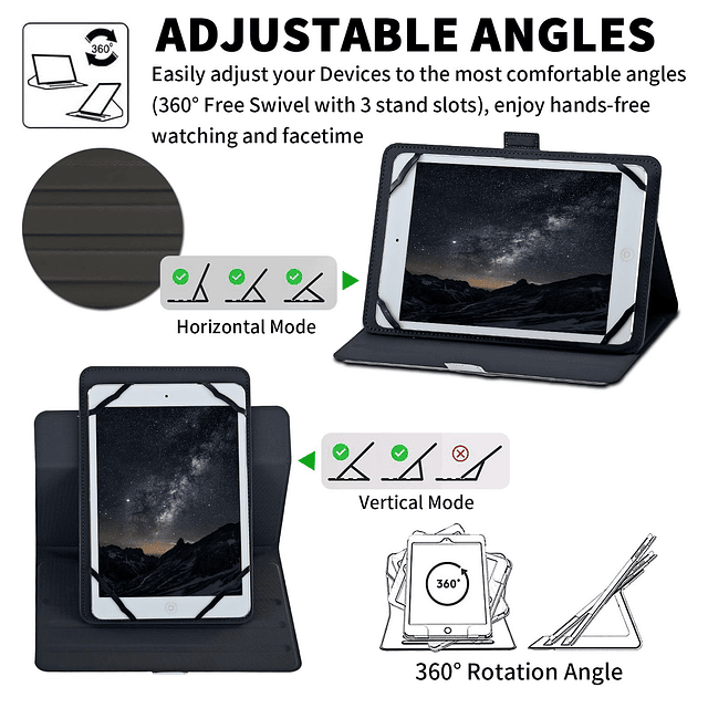 Funda Universal para Tablet Android de 10 de 10,1 Pulgadas F