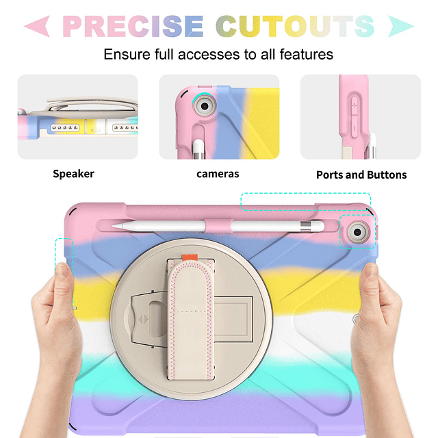 Rantice Funda para iPad de 9ª/8ª/7ª generación para niños, r