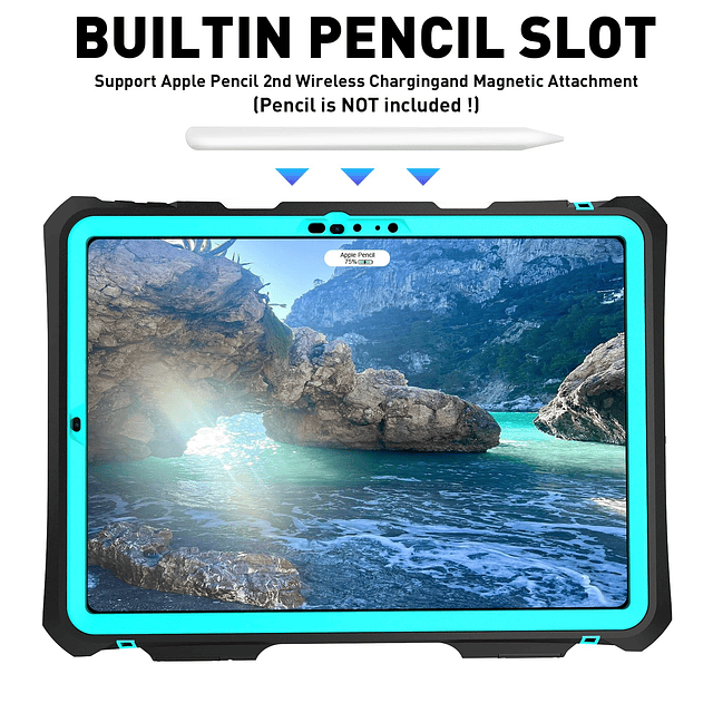 Funda impermeable para iPad Pro de 11 pulgadas 2024, funda p