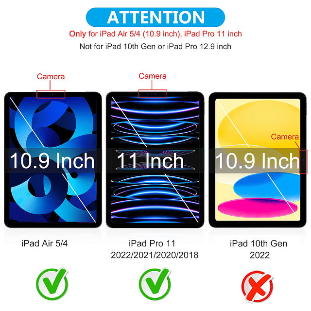 Paquete de 2 protectores de pantalla compatibles con iPad Ai