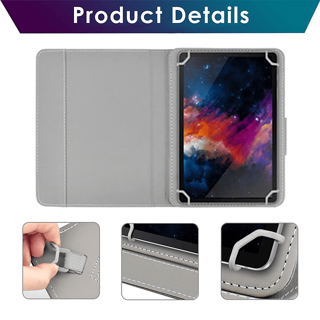 Funda universal para tablet de 8,0 pulgadas, funda para tabl