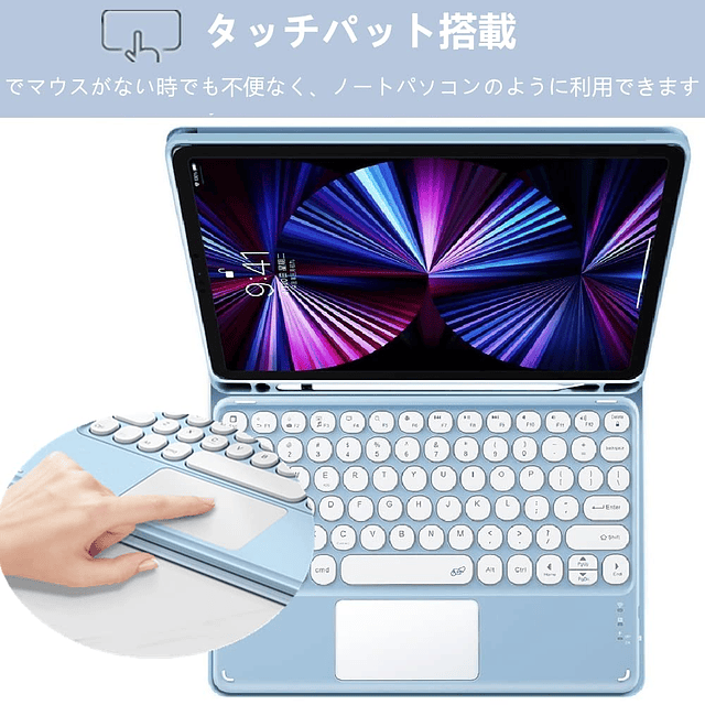 Funda con teclado para iPad de 10.ª generación, tableta de 1