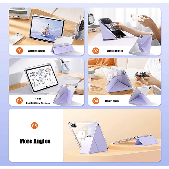 Funda para iPad Air 6 de 13 pulgadas 2024, funda transparent