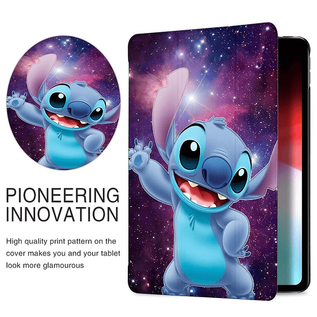 Funda con purpurina de dibujos animados para iPad Air de 5.ª