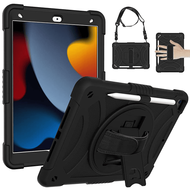 Funda para iPad de 10,2 pulgadas 2021/2020/2019, soporte gir