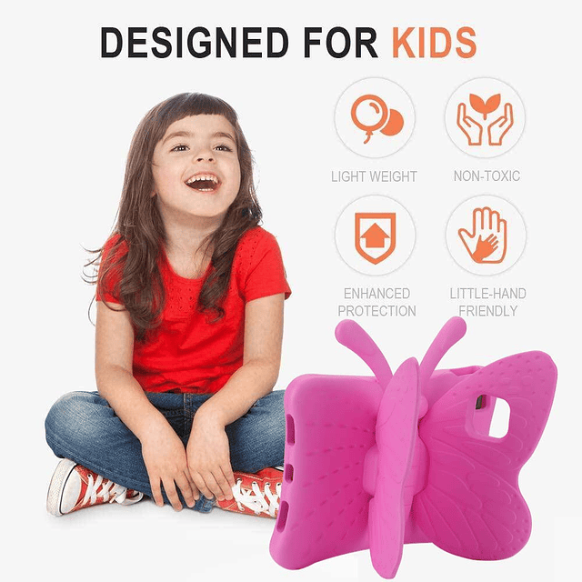 Funda para iPad Pro 11 para niños 3D Cute Butterfly EVA Ligh