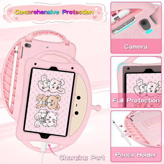 Funda para iPad Mini 5 4 2019 con Protector de Pantalla Corr