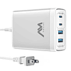 Amlink Estación de carga USB C de 100 W, cargador rápido USB