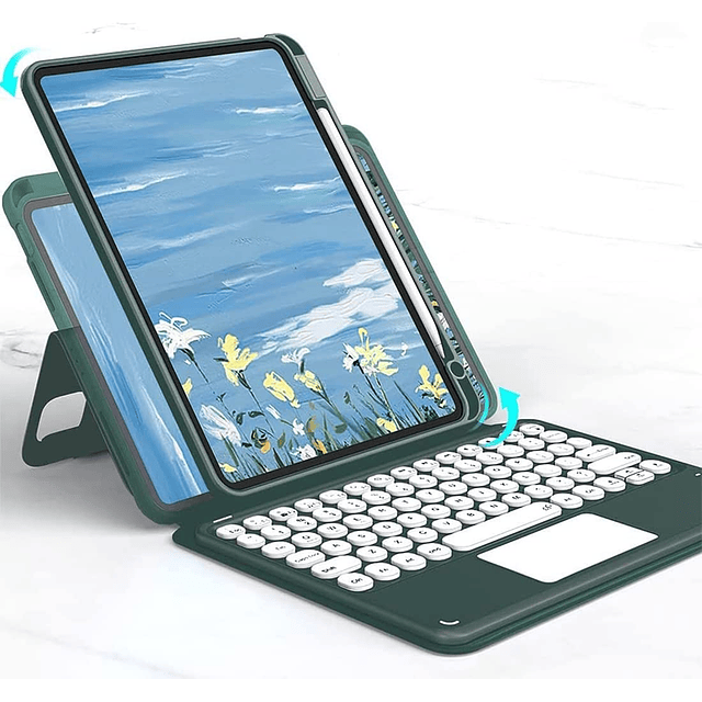 Funda para teclado iPad Air5/Air4 Touchpad horizontal/vertic