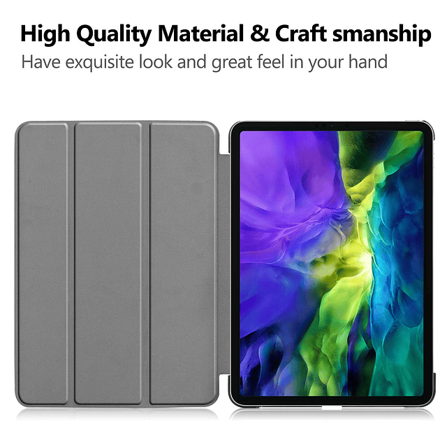 Funda para iPad Pro de 11" 2020 y 2018, funda protectora con