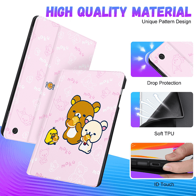 Trendy Fun for Fire HD 8/8 Plus Funda para tableta de 8" 12.