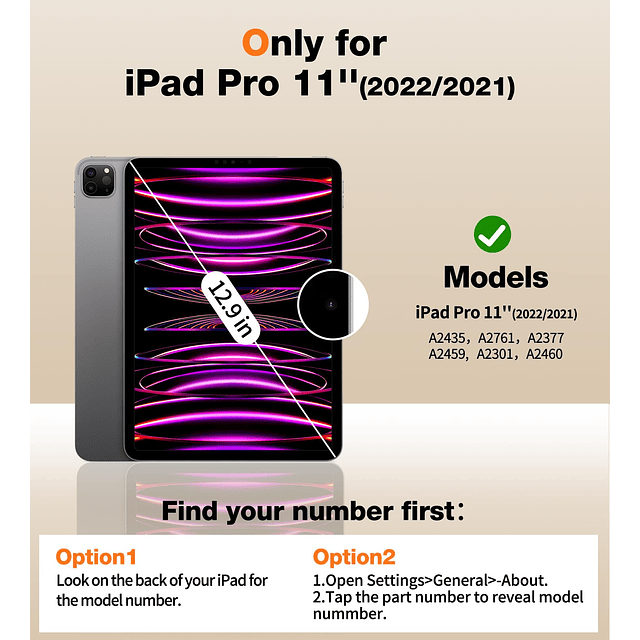 Funda transparente para iPad Pro de 11 pulgadas, con protect