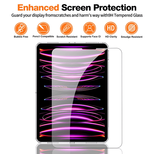 Funda transparente para iPad Pro de 11 pulgadas, con protect