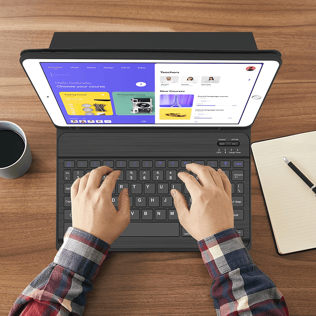 Funda para iPad 9.ª generación 2021 con teclado de 10,2 pulg