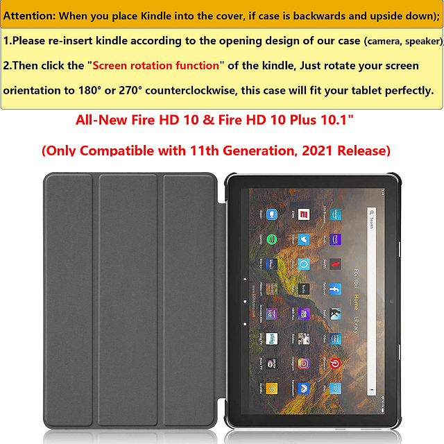 Funda para tableta Amazon Kindle Fire HD 10/10 Plus solo com