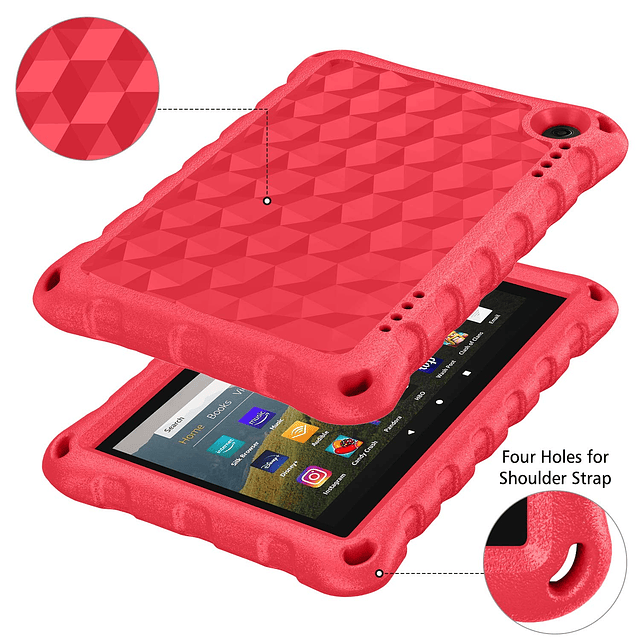 Funda y estuches para tabletas para niños para 8 tabletas mo